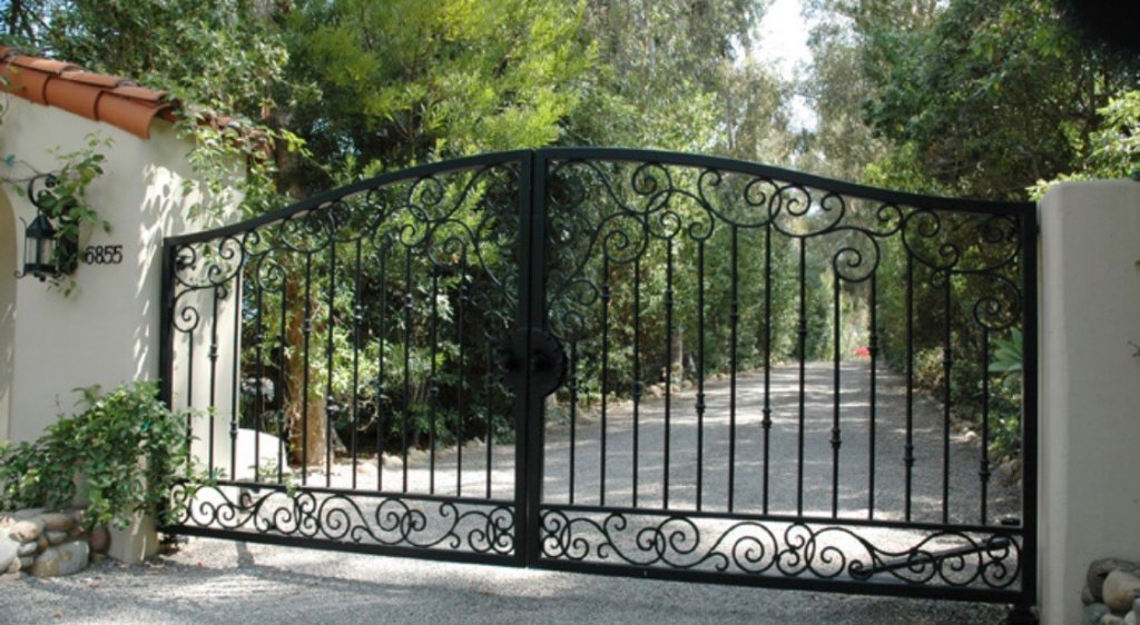 wrought iron gate