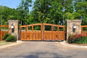 wooden gates