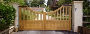 Wooden gate in Bay Area