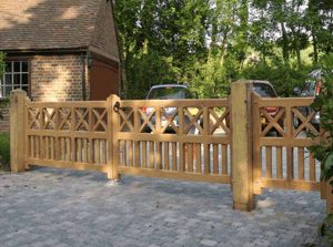 Wooden gate in Bay Area