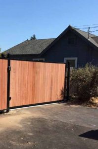 Wooden gate in Bay Area