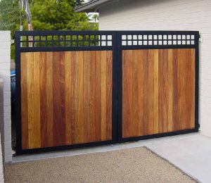 Wooden gate in Bay Area