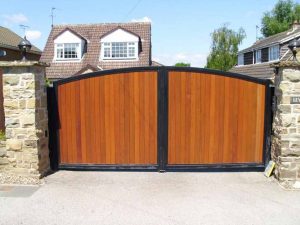 Wooden gate in Bay Area