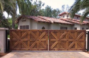 Wooden gate in Bay Area