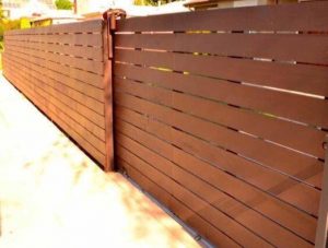 Wooden gate in Bay Area