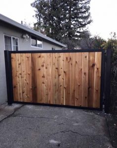 Wooden gate in Bay Area