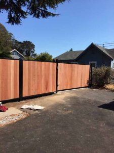 Wooden gate in Bay Area